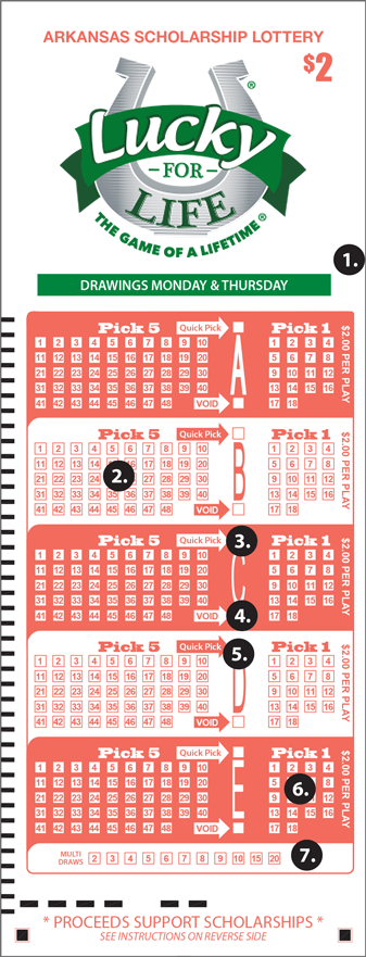 lucky for life arkansas scholarship lottery tickets for drawings