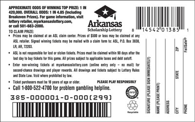 Double Frenzy - Game No. 385 Arkansas Lottery Instant Ticket - Double Frenzy