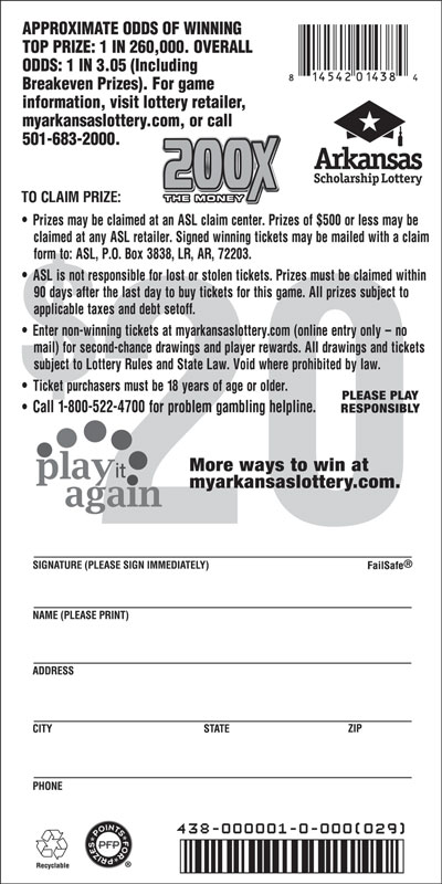 200X The Money - Game No. 438 200X The Money - Back