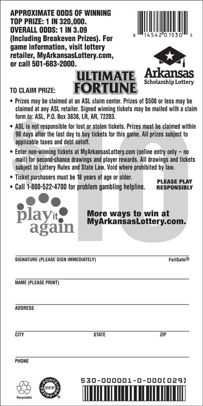 Ultimate Fortune - Game No. 530 Ultimate Fortune - Game No. 530 - Back