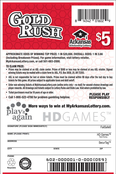 Gold Rush - Game No. 602 Gold Rush - Game No. 602
