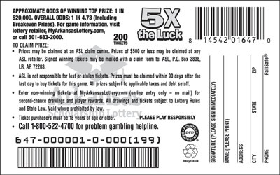 5X the Luck - Game No. 647