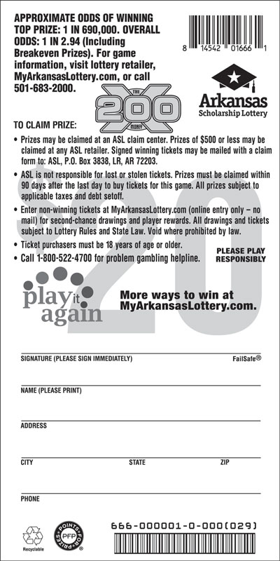 200X the Money - Game No. 666 - Back 200X the Money - Game No. 666