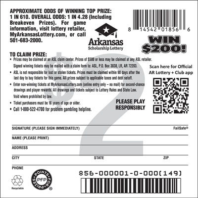Win $200! - Game No. 856