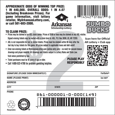 Jumbo Bucks - Game No. 861