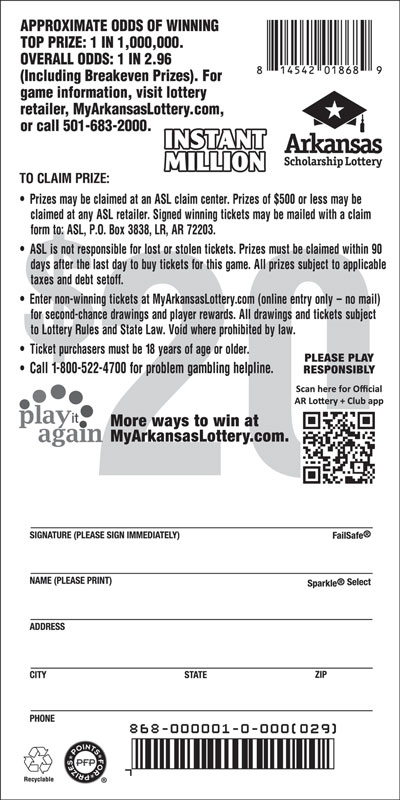 Instant Million - Game No. 868