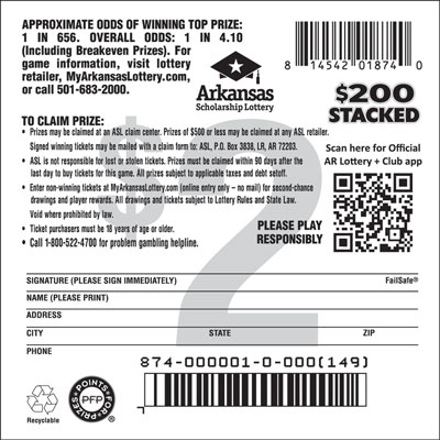 $200 Stacked - Game No. 874