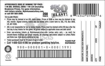 $50 Blast! - Game No. 900