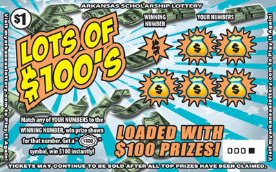 410_$100,000 Triple Play_ Arkansas Lottery Instant Ticket - Lots of $100's