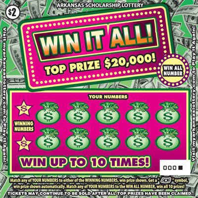 Win It All! - Game No. 413 Arkansas Lottery Instant Ticket - Win It All!