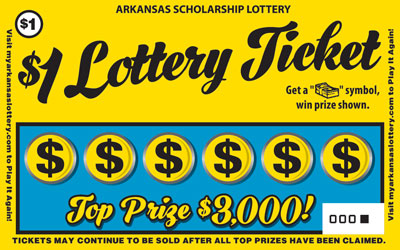 $1 Lottery Ticket - Game No. 420 Arkansas Lottery Instant Ticket - $1 Lottery Ticket