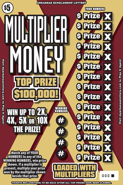 Multiplier Money - Game No. 423 Arkansas Lottery Instant Ticket - Multiplier Money