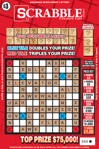 SCRABBLE™ Crossword - Game No. 431 Arkansas Lottery Instant Ticket - SCRABBLE™ Crossword
