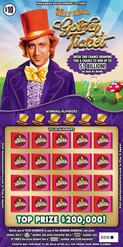 Willy Wonka Golden Ticket™ - Game No. 457 Willy Wonka Golden Ticket™ - Game No. 457 - Front