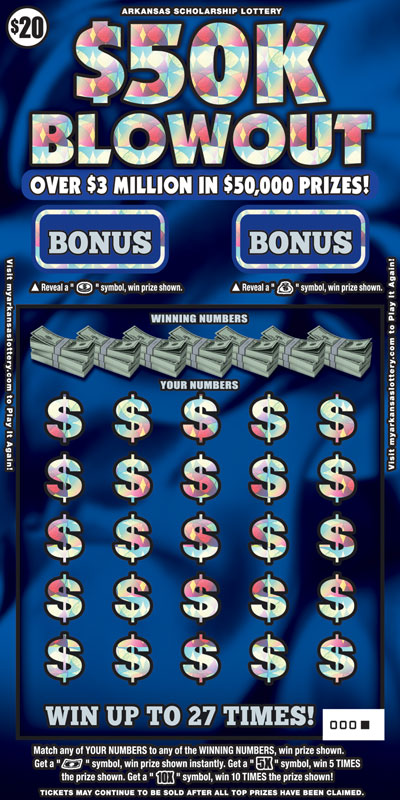$50K Blowout - Game No. 461 $50K Blowout - Game No. 461 - Front