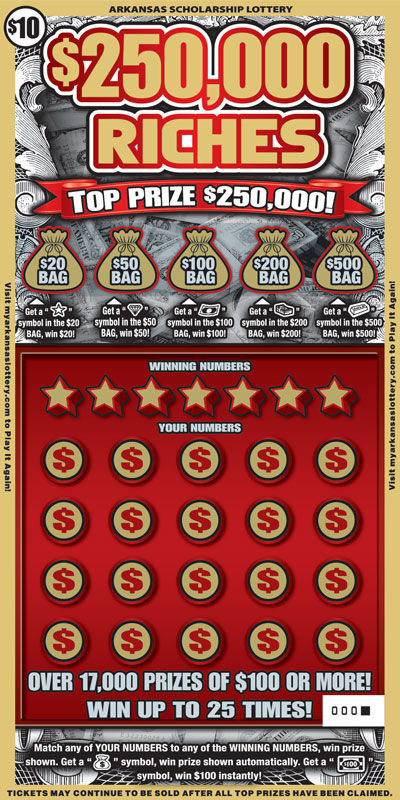 $250,000 Riches - Game No. 466 $250,000 Riches - Game No. 466 - Front