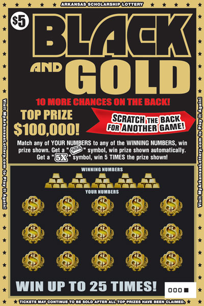 Black and Gold - Game No. 469 - Front Black and Gold - Game No. 469