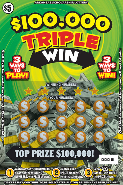 $100,000 Triple Win - Game No. 474 - Front $100,000 Triple Win - Game No. 474