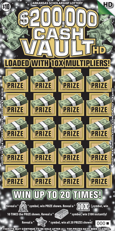 200 000 Cash Vault Hd Arkansas Scholarship Lottery - 200 000 cash vault hd