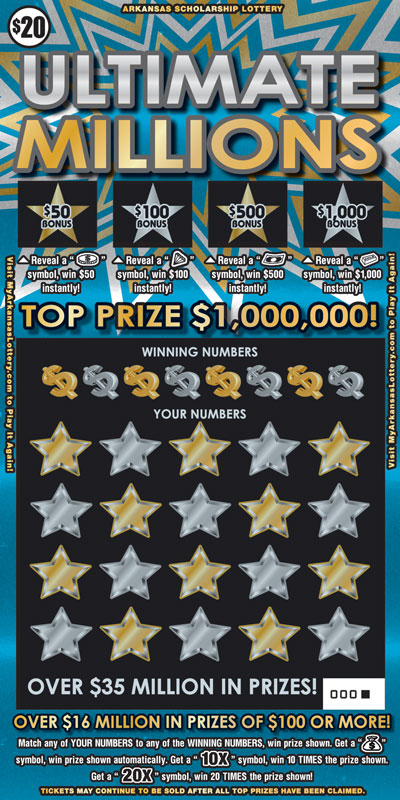Ultimate Millions - Game No. 480 - Front Ultimate Millions - Game No. 480