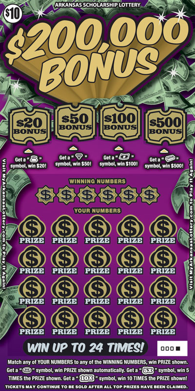 $200,000 Bonus - Game No. 489 - Front $200,000 Bonus - Game No. 489