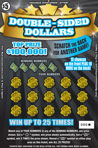 Double-Sided Dollars - Game No. 498 Double-Sided Dollars - Game No. 498 - Front
