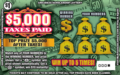 $5,000 Taxes Paid - Game No. 500 - Front $5,000 Taxes Paid - Game No. 500