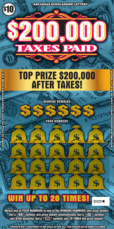$200,000 Taxes Paid - Game No. 503 - Front $200,000 Taxes Paid - Game No. 503