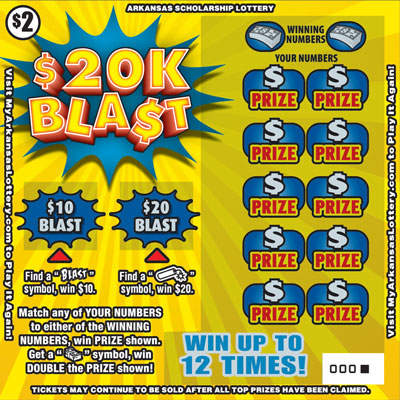$20K Blast - Game No. 505 - Front $20K Blast - Game No. 505