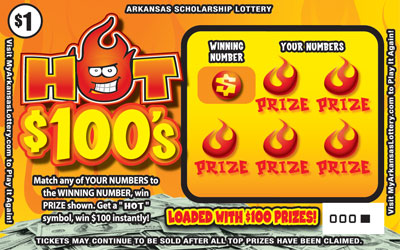 Hot $100's - Game No. 508 - Front Hot $100's - Game No. 508