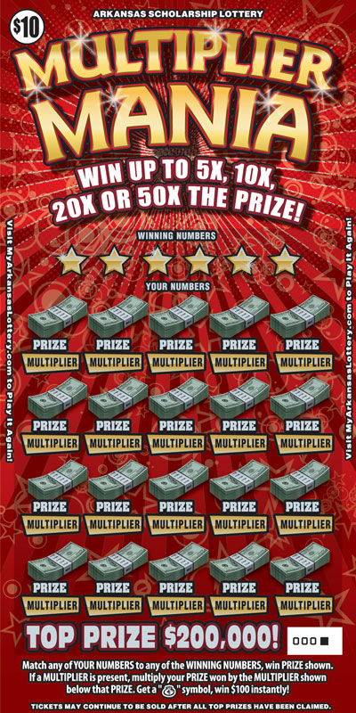 Multiplier Mania - Game No. 512 - Front Multiplier Mania - Game No. 512