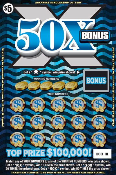 50X Bonus - Game No. 515 - Front 50X Bonus - Game No. 515