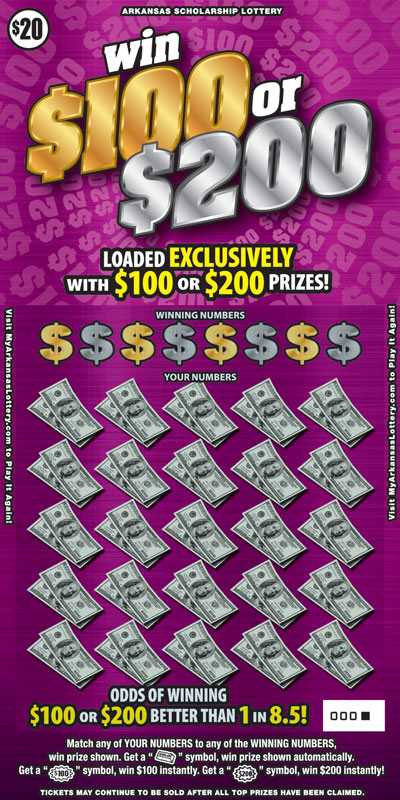 Win $100 or $200 - Game No. 516 - Front Win $100 or $200 - Game No. 516