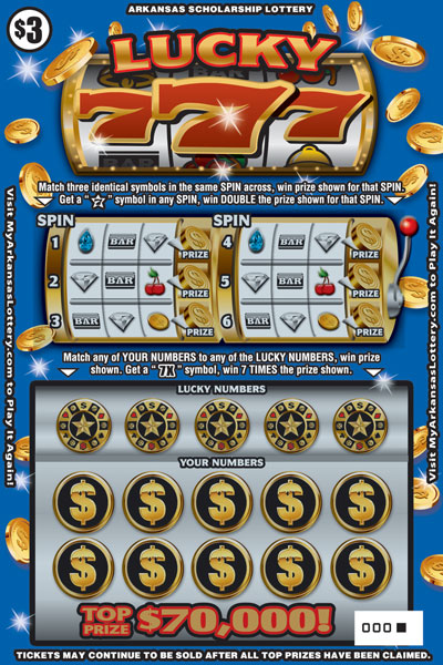 Lucky 777 - Game No. 519 - Front Lucky 777 - Game No. 519