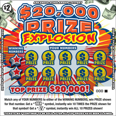 $20,000 Prize Explosion - Game No. 523 $20,000 Prize Explosion - Game No. 523 - Front