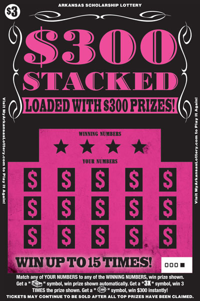 $300 Stacked - Game No. 538 - Front $300 Stacked - Game No. 538
