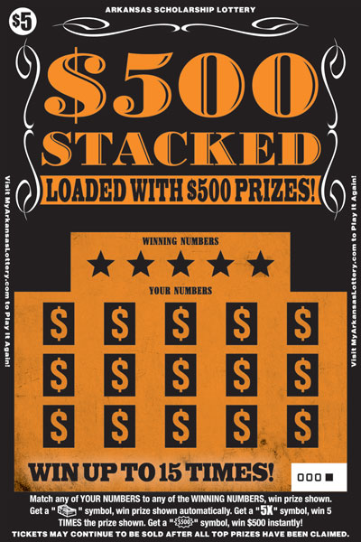 $500 Stacked - Game No. 539 - Front $500 Stacked - Game No. 539
