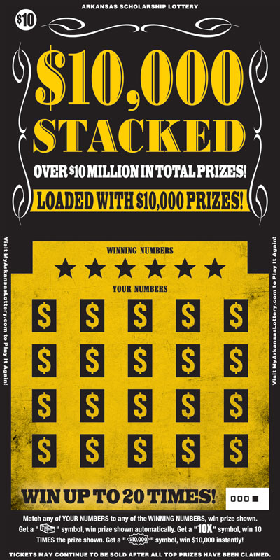 $10,000 Stacked - Game No. 540 - Front $10,000 Stacked - Game No. 540