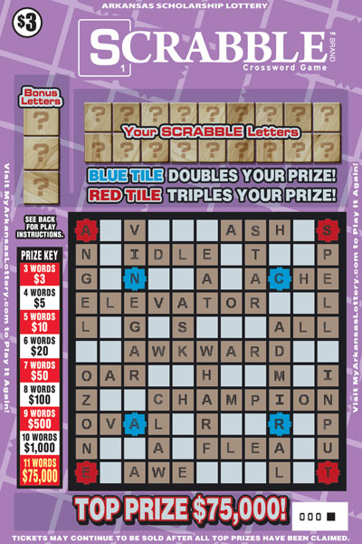 SCRABBLE™ Crossword - Game No. 543 SCRABBLE™ Crossword - Game No. 543 - Front