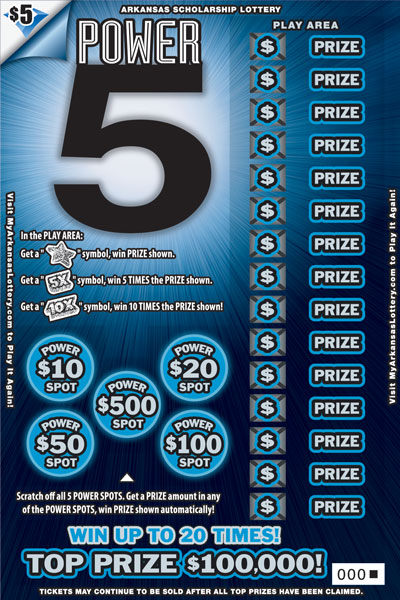 Power 5- Game No. 544 Power 5- Game No. 544 - Front
