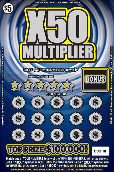 X50 Multiplier - Game No. 572 - Front X50 Multiplier - Game No. 572