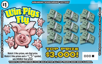Win Pigs Fly - Game No. 580 - Front Win Pigs Fly - Game No. 580