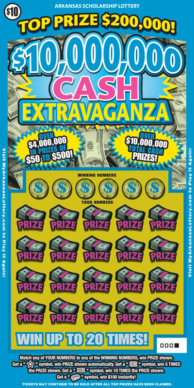 $10,000,000 Cash Extravaganza - Game No. 583 - Front $10,000,000 Cash Extravaganza - Game No. 583