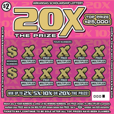 20X the Prize - Game No. 605 - Front 20X the Prize - Game No. 605