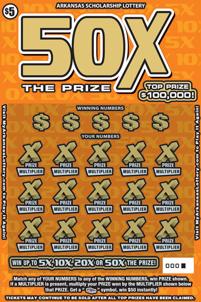 50X the Prize - Game No. 606 - Front 50X the Prize - Game No. 606