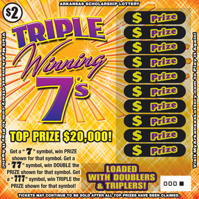 Triple Winning 7's - Game No. 610 - Front Triple Winning 7's - Game No. 610