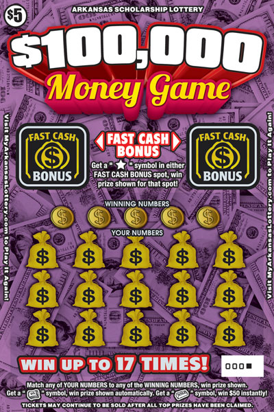 $100,000 Money Game - Game No. 612 - Front $100,000 Money Game - Game No. 612