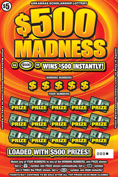 $500 Madness - Game No. 621 - Front $500 Madness - Game No. 621