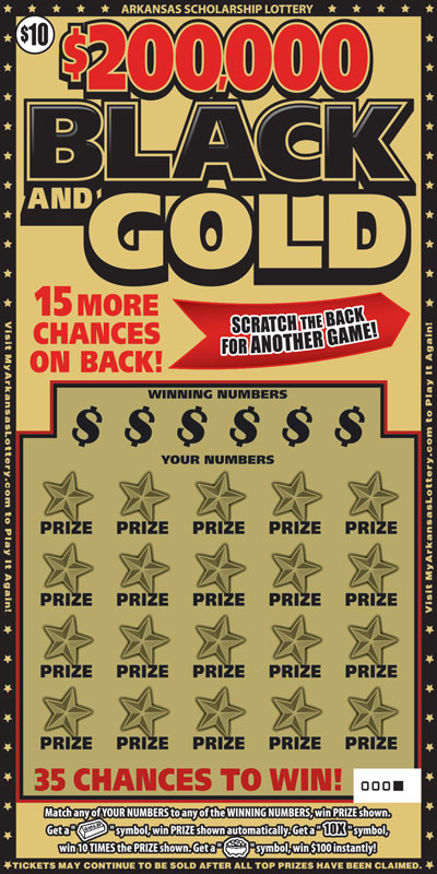 $200,000 Black and Gold - Front $200,000 Black and Gold