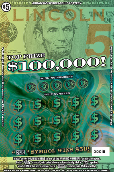 $100,000 Lincoln - Game No. 626 - Front $100,000 Lincoln - Game No. 626